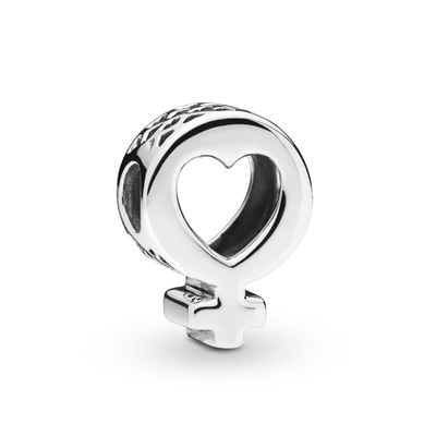 Female Symbol Heart Charm