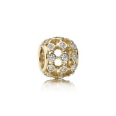 Openwork Pave Flower Charm