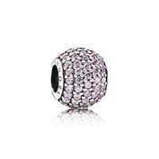 Pink pavé ball charm