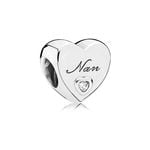 Polished Nan Heart Charm