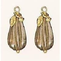 Pandora 14K Gold Smokey Quartz Pear Earring Charm 25410SQ / 250410SQ 25410SQ / 250410SQ / 250410S — foto 1 di 2
