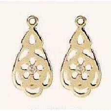 Charm 14K Diamond Medallion