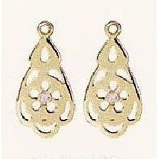 Charm 14K Pink Sapphire Medallion