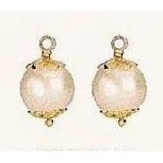 Charm 14K White Pearl Flower