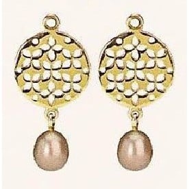 Mix & Match Earring Charm, Rose Pearl (14K Gold)