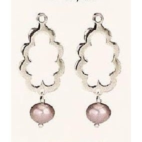 Mix & Match Earring Charm, Purple Pearl