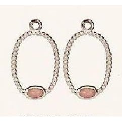 Mix & Match Earring Charm, Pink Opal