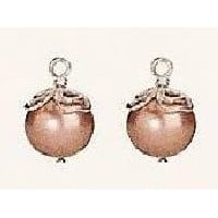 Mix & Match Earring Charm, Watermelon Coloured Pearl