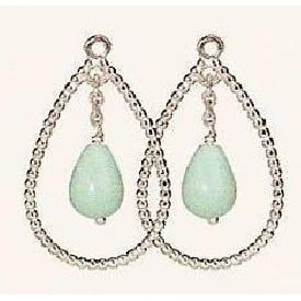 Charm Amazonite Large Beaded Drop