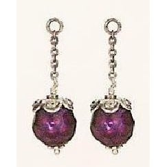 Charm Lilac Faceted Pearl Dangle
