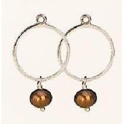 Mix & Match Earring Charm, Copper Coloured Pearl