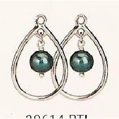 Charm Teal Pearl Drop