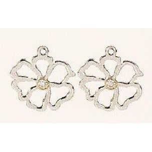 Mix & Match Earring Charm, Clear Zirconia