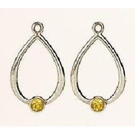 Silver Pendant with Citrine