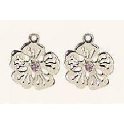 Mix & Match Earring Charm, Purple Zirconia
