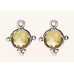 Mix & Match Earring Charm, Cognac Coloured Quartz