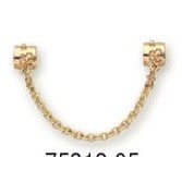 Safety Chain 14K Flower 5cm