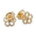 Gold earring, 0.03ct