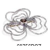 Silver Brooch with Cubic Zirconia