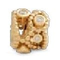 25th Anniversary Diamond/Gold Bead