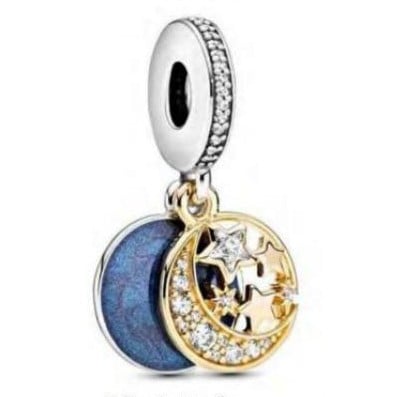 Moon & Star Dangle Charm