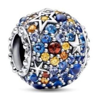 Planet Merkur & funkelnde Sterne Charm