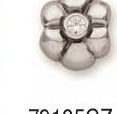 Silver Flower Charm