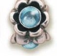 Ribbon with Blue Topaz Charm