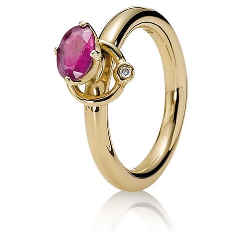 Pandora Gold ring, rhodolite 150143RHL 150143 — photo 1 of 1