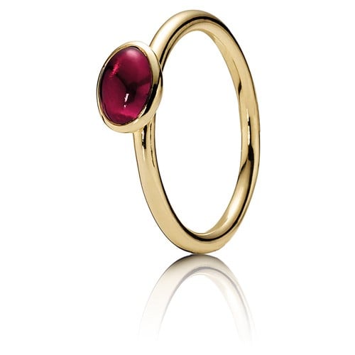 Ring, 14-K-Gold, Rhodolith