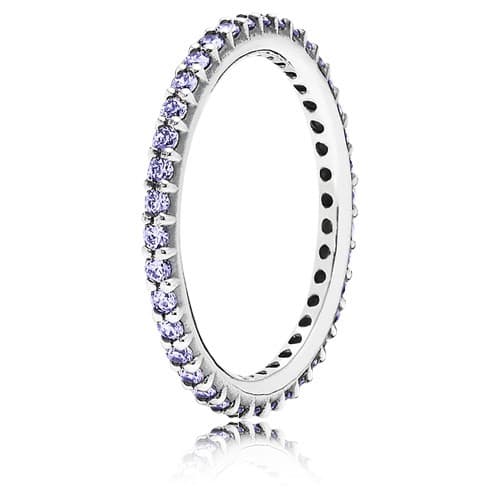 Pandora Forever Stackable Ring Purple CZ 190903ACZ 190903 — Foto 1 von 1