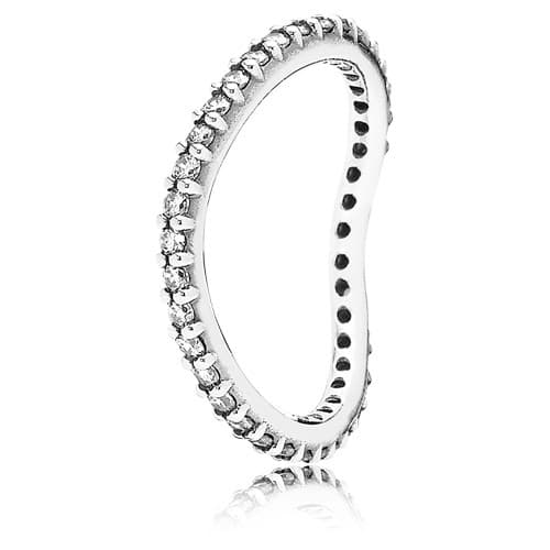 Pandora Always Wave Stackable Ring, Clear CZ 190908CZ 190908 — foto 1 de 1