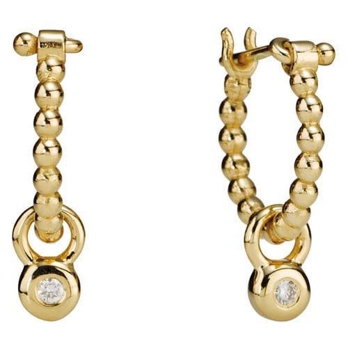 Earring 14K Dangle Precious Memory Diamond
