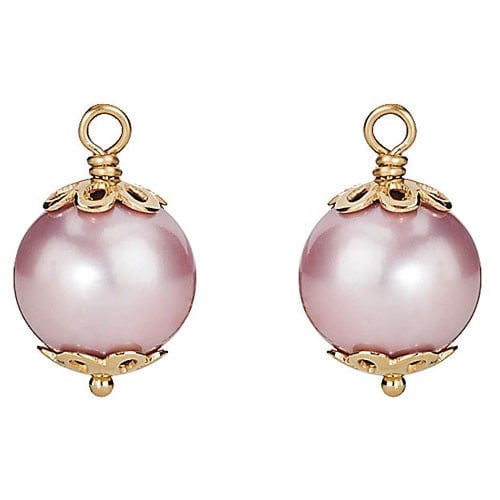 Charm 14K Lilac Pearl Flower