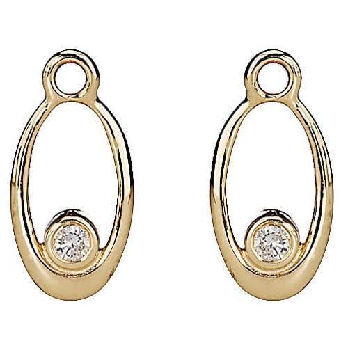 Gold pendant, 0.10ct