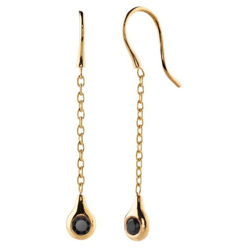 18K Gold Earrings with Spinel
