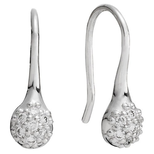 White gold lovepod, pavé diamond 0.14 ct