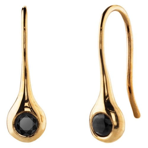 18K Gold Earrings with Spinel