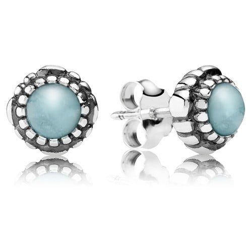 Aquamarine Bloom Earring Studs