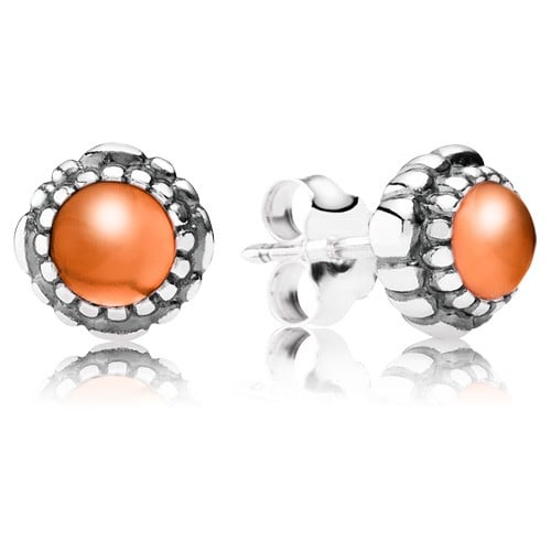 Carnelian Bloom Earring Studs