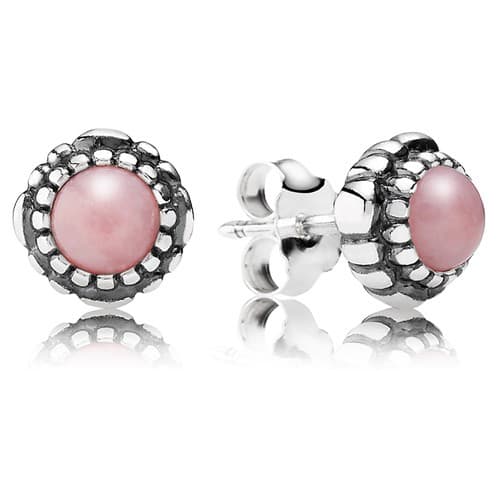 Pandora Pink Opal Bloom Earring Studs 290543POP 290543 — Foto 1 von 1
