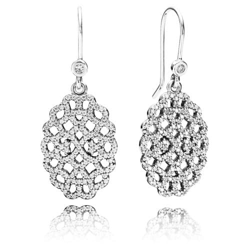 Pandora Shimmering Lace Earrings Clear CZ 290556CZ 290556 — photo 1 of 1