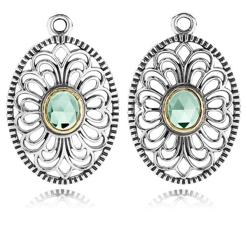 Vintage allure, synthetic green spinel