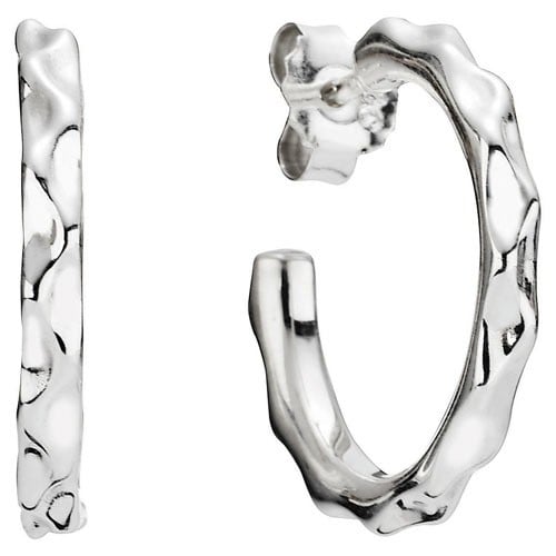 Silver Earrings, Wave