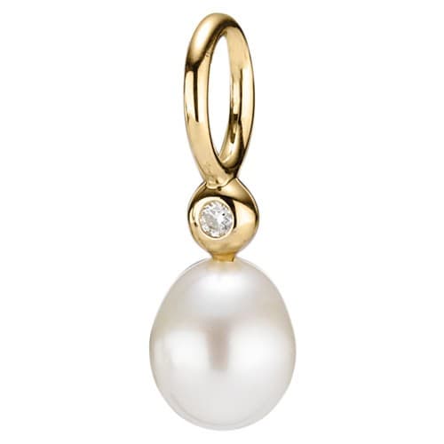 Pandora Pendant 14K Pearl w/Diamond 350174D 350174 — Foto 1 von 1
