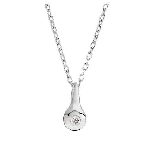 Pendant, White Gold, Diamond 0.03 ct w/vs