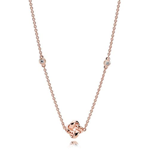 Pandora Radiant Love Knot Necklace 387530CZ 387530 — foto 1 de 1