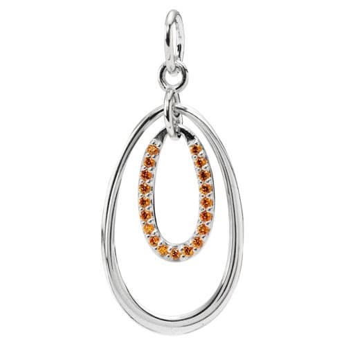 Pandora Pendant Orange Cubic Zirconia Double Drop 390153OCZ 39153OCZ — Foto 1 von 1