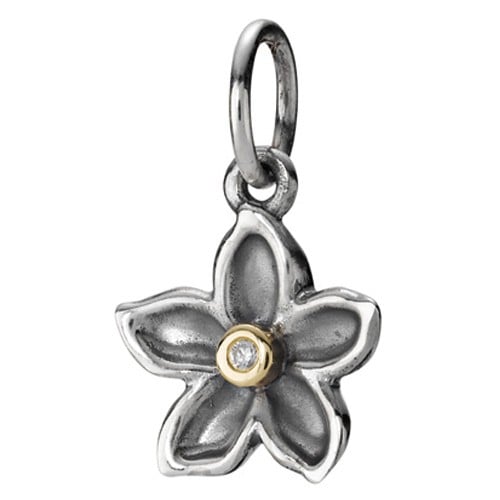 Silver pendant,14 k., 0,015ct