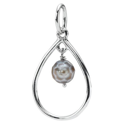 Silver Pendant with Pearl